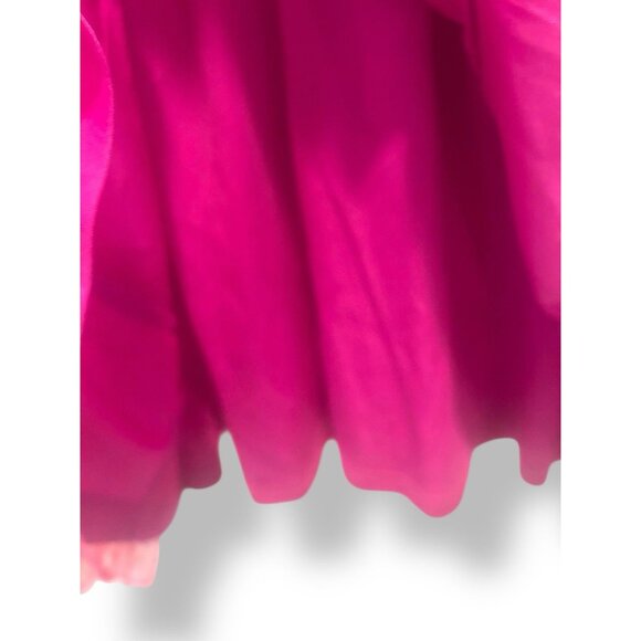 Lulus Hot Pink Tulle Tiered Puff Sleeve Mini Dress Womens Size M NWT 80s Madonna - Picture 8 of 16